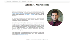 Desktop Screenshot of markosyanaram.com