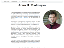 Tablet Screenshot of markosyanaram.com